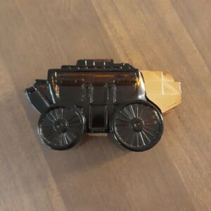 Vintage Brown Glass Avon Stagecoach Perfume Cologne Bottle Empty